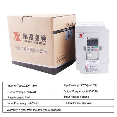Fuling 1.5KW Inverter 220v 380v Engraving Machine General High Speed Spindle Motor photo-5