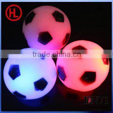 TPR LED glowing bouncing ball (football design)