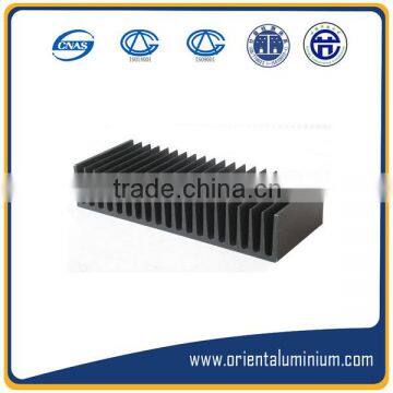 Customized Black Anodized Flat Aluminium Fin Heatsink