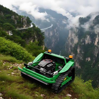 VTLM800 Multi-functional Crawler Lawn Mower Smart Remote Control 360-degree Rotating Weeder Garden Gasoline Lawn Mower