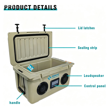 Ice Chest Cooler Box With Speaker Plastic Ice Bucket Cooler Box for Party