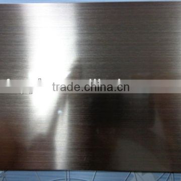 Hairline Bronze Stainless Steel Wall Panel