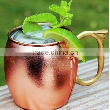 Craft Cocktails - Handmade Copper Moscow Mule Mugs with Gift Box (Set of 4, 16 Oz., Smooth)