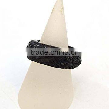 New Wholesale Simple Jewellery Set Men Jewelry Ring Black Men Rings photo-2