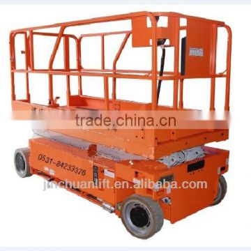 hydraulic self propelled scissor man lift for one person operate hot sale