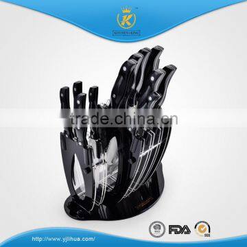 KITCHEN KING ABS Handle Multifuntional Knife Set With Wooden Block photo-3