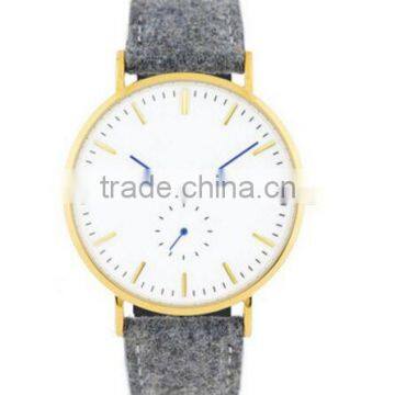2016 Latest New Hot Selling Unusual Unisex Ronda Movement Tweed Watch photo-4