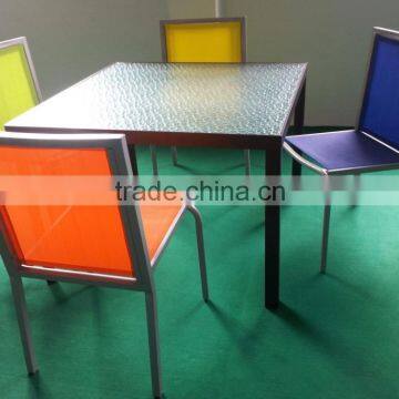 Mesh aluminum leisure garden furniture set