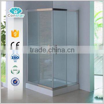 Square shape beautiful shape polished small shower enclosure for single person for home use