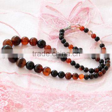 Natural Dream Agate Onyx Gemstones Round Beads Jewelry Necklace