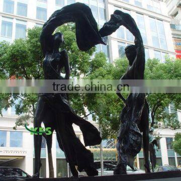 Bronze abstract dancing angel statue