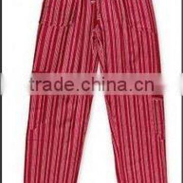 STRIPED COTTON TROUSERS