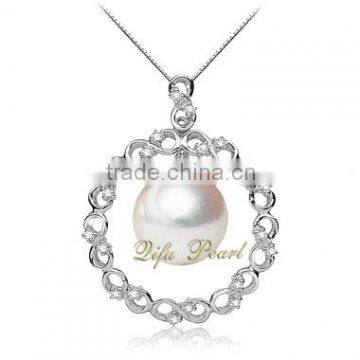 2015 sun shape pendant designs in 925 silver pendant freshwater pearl pendant exquisite handcraft natural pearl price