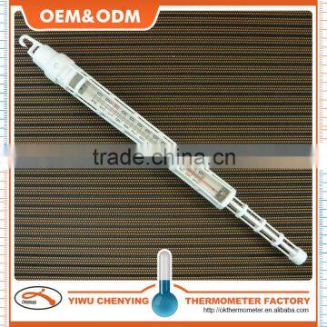 Plastic glass milk meter thermometer w/ white plastic housing competitive price accurate temperature packing option cheap item