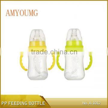 120ml normal neck pp feeding bottle, standard caliber arc automatically wrap pp feeding bottle