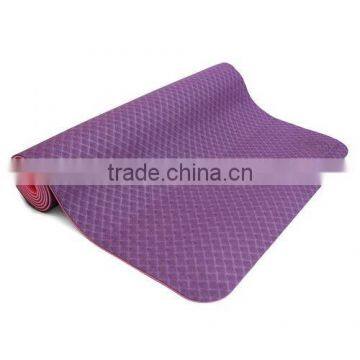 anti-fatigue purple tpe yoga mat/organic yoga mat/eco friendly yoga mat