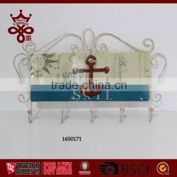 Wall Hangers Wall Coat Hooks Flora Decal Metal Coat Hook photo-5