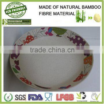 green and safe resources bamboo fiber deep plate,dishes