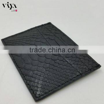 100% Genuine Black Python Skin Leather Card Holder