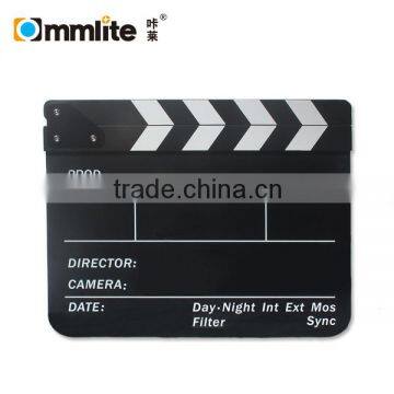 Commlite Acrylic Clapboard Dry Erase Director Film Movie Clapper Board Slate 9.85 x 11.8" Swith White Sticks photo-3