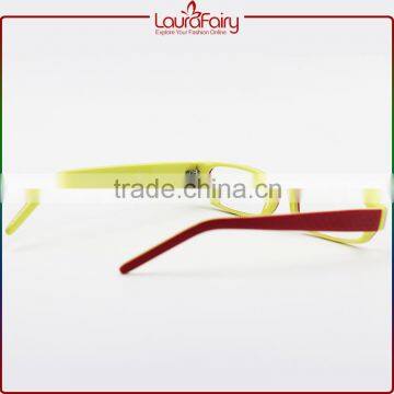 Laura Fairy Personal Red Yellow Plastic Acetate Japanese Optics Reading Glasses 2.0 photo-3