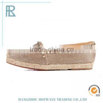 Top Quality Charming Beautifu canvas shoe espadrille