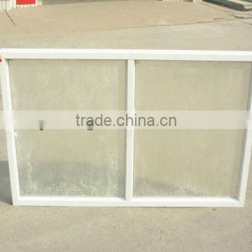 FRP window with transparent fiberglass sheet for metallurgic plant