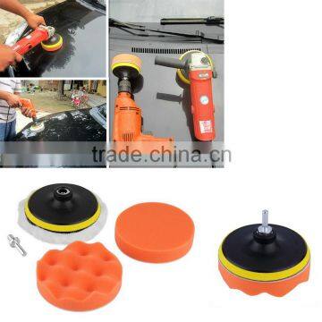 5 inch Buffing Pad Auto Car Polishing sponge Wheel Kit With M10 Drill Adapter Buffer#