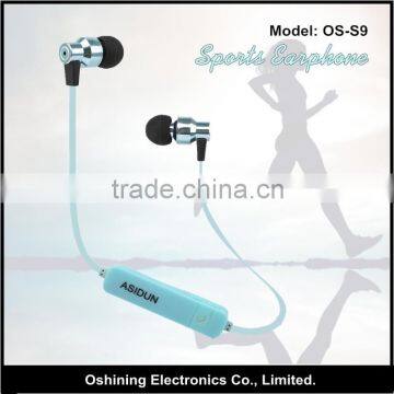 High Quality Custom Logo popular Wholesale Bluetooth Earphone ( OS-S9 )