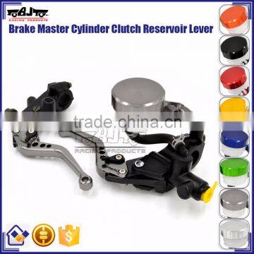 BJ-LS-006 Universal CNC Motorcycle Brake Clutch Lever with Master Cylinder Reservoir