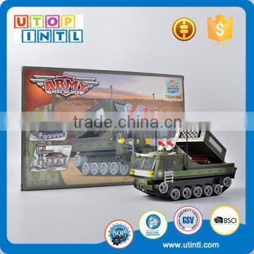 2016 DIY Building Block Army Rocket Truck Connecting Bricks Toy Supplier Plastic Supplier's Choice