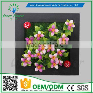 2016 Wholesale Plastic plants 3D Wall photo frame for Home doecor