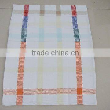 Best Selling Cheap 100% Cotton Standard Kitchen Towel(Blue Checks)