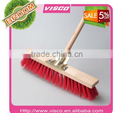 Good quality hot sell and favorable plastic wooden made cleaning floor brush V9-01-400