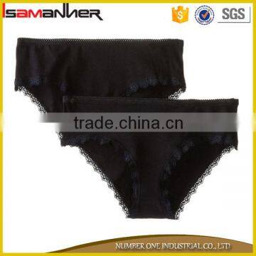 2pcs Set Custom Soft Comfort Cheap Cotton Lace New Model Lady Panties photo-2