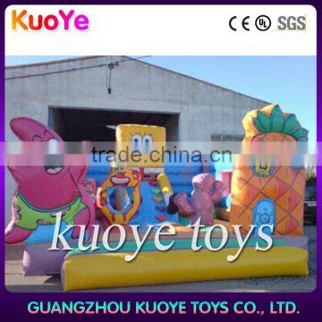 inflatable spongebob fun city,kids play ground inflatable spongebob,kids inflatable fun city