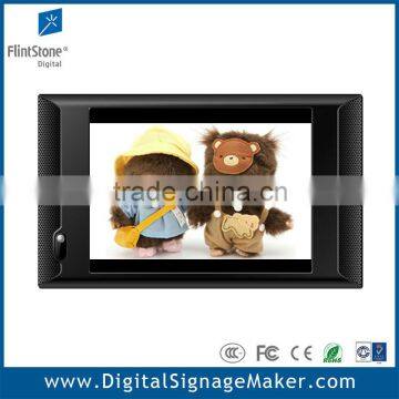 10" shelf hanging lcd ad touch screen with motion sensor