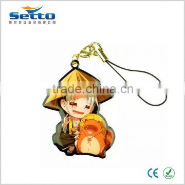Cartoon character rubber keychain/custom keychain/2016 new design