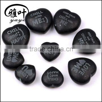 Bar accessory Heart shape Engraved whisky stone
