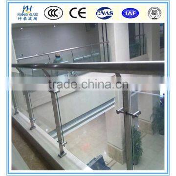 tempered glass for commercial buildings Railing glass