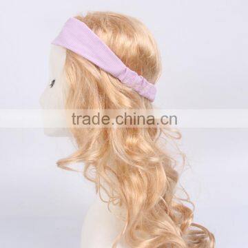 Turban Women Sport Elastic Head Band Yoga Stripe Hair Band for Relax or Shower photo-5