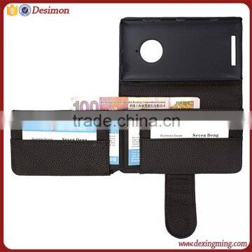 Billfold leather case cover for nokia lumia 830, for nokia lumia 830 rugged case