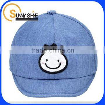 custom 100% cotton denim fabric kids snapback hat