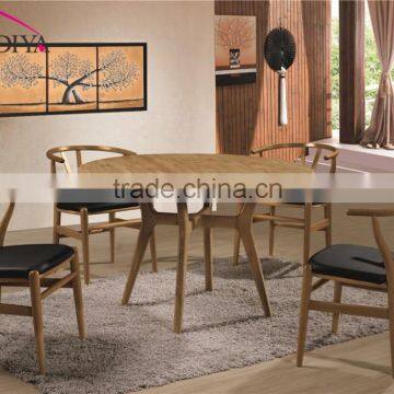 Cheap restaurant wooden dining tables and chairs set