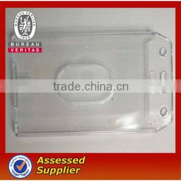 plastic horizontal id card working card badge holder