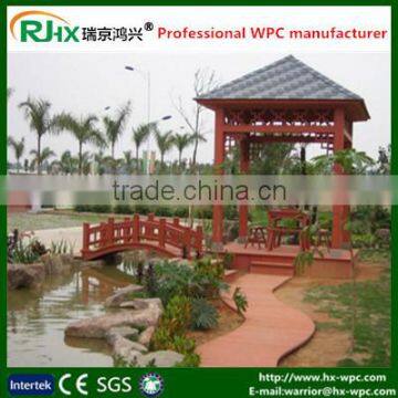 Wooden Prefabricated Gazebo Pavilion With Eco-friendly Wood Plastic Composite Material photo-4