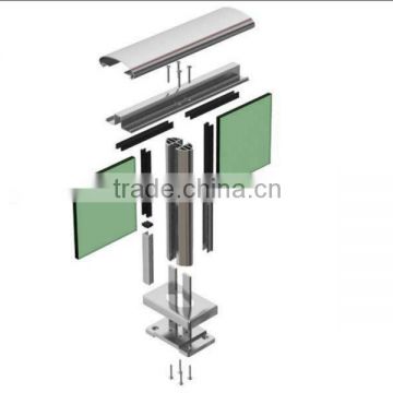 aluminium extrusion handrail profile