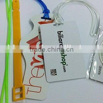 Customized luggage tag pvc card