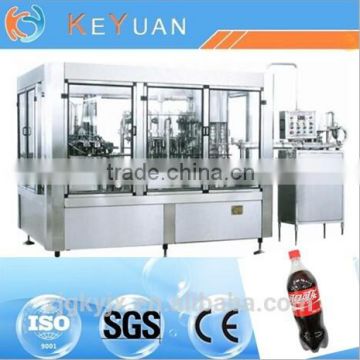 Automatic 3-in-1 Carbonated Drinks Filling Machinery For PET Bottle / Glass Bottle