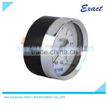 Exact Black Steel Case Pneumatic Pressure Gauge With Chromed Ring